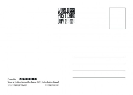 Официальная открытка к World Postcard Day 2022
 
	Плотная бумага 450 г/м2.
	Цвет. . фото 3