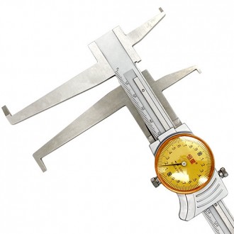 Штангенциркуль канавочный часового типа для измерения проточек, внутренних канав. . фото 3