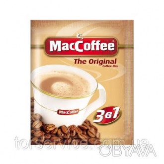 Кавовий напій MACCOFFEE 3в1, має сильну тонізуючу дію на організм, допомагає про. . фото 1