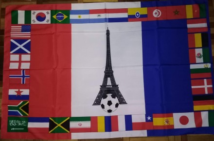 Футбольный флаг World Cup France-98, размер 135х85см, 100грн, личная встреча, вы. . фото 3