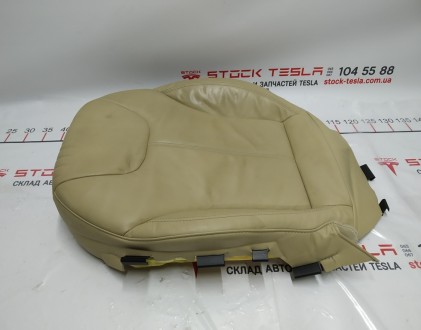 Обшивка нижней части пассажирского сиденья с подогревом PREM TAN Tesla model S 1. . фото 3
