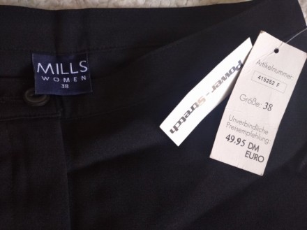 Новые классические черные штаны р.38,Mills .
Цвет - черный.
Замеры на фото.
Д. . фото 5