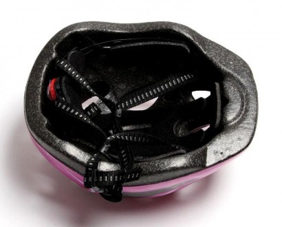 Шлем для подростков "Роллер" с регулировкой размера. Размер M: 52-56 см. Розовый. . фото 4