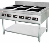 Плита индукционная FROSTY 35-KP6. . фото 3 ПЛИТА ИНДУКЦИОННАЯ
6-ть конфорок 300х300 по 3,50 kW
диметр посуды от 120 до 300 . . фото 3