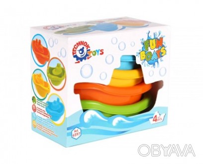 Дитяча іграшка "Кораблики" від ТехноК Набір барвистих корабликів для веселих іго. . фото 1