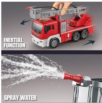 Пожарная машина с водяной помпой (брызгает водой) арт. JS 109 /111
Детализирован. . фото 5