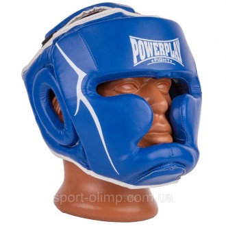 Боксерский шлем тренировочный PowerPlay 3100 PU Синий XL
Назначение: шлем предна. . фото 4