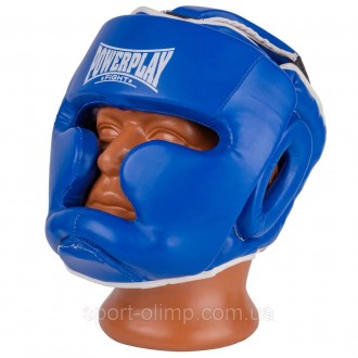 Боксерский шлем тренировочный PowerPlay 3100 PU Синий XL
Назначение: шлем предна. . фото 3