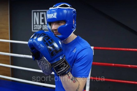 Боксерский шлем тренировочный PowerPlay 3100 PU Синий XL
Назначение: шлем предна. . фото 8