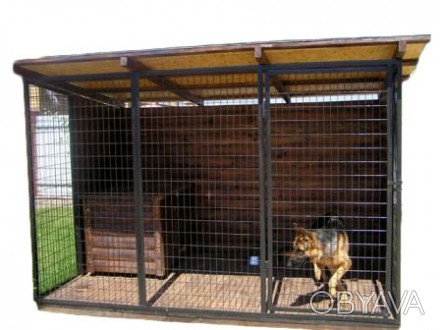 Металлический Лофт Вольер 2 на 3 метра для собаки на улицу с кормушкой. LNK - дл. . фото 1