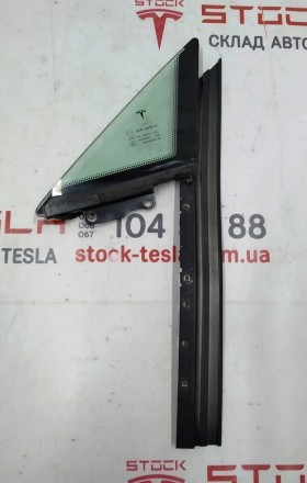 Форточка передняя левая (деформирована направляющая планка) Tesla model S, model. . фото 3