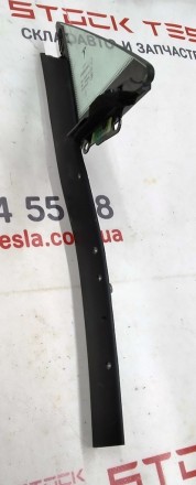 Форточка передняя левая (деформирована направляющая планка) Tesla model S, model. . фото 5