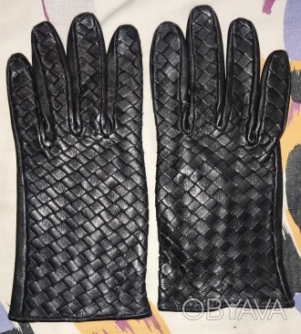 Демисезонные, кожаные перчатки Isotoner