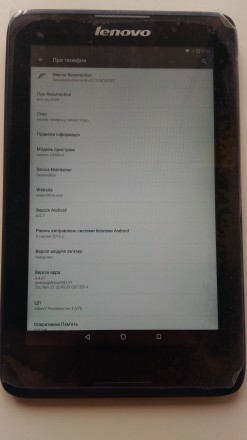 Lenovo A3500F
Версія Android 7.1.2
Робочий протестований усе справне.
Планшет. . фото 7
