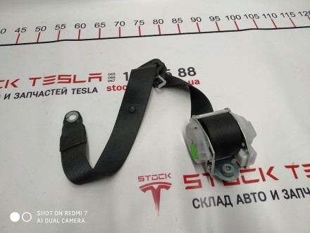Ремень безопасности 2 ряда сидений левый/правый (BLACK) Tesla model S 1023136-00. . фото 4