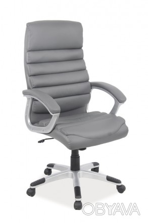 
Офісне крісло поворотне Q-087 Сірий : стильна і сучасна модель від меблевої ком. . фото 1