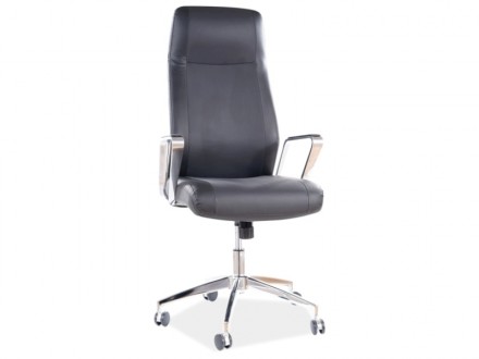 
Крісло поворотне Q-321 чорна екошкіра : стильна і сучасна модель від меблевої к. . фото 2
