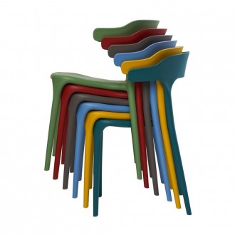 
Огляд пластикового стільця Lucky (Лакі) темно-бірюзовий Пластиковий стілець Luc. . фото 3