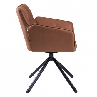 
Кресло поворотное Wang коричневый Элегантное стильное кресло для комфортного вр. . фото 3