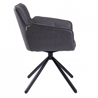
Кресло поворотное Wang угольный серый Элегантное стильное кресло для комфортног. . фото 3