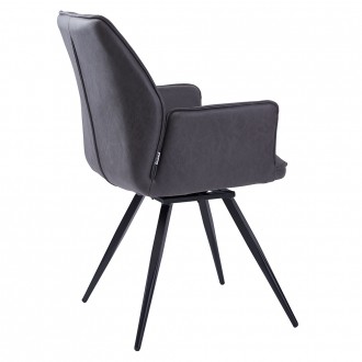 
Galaxy крісло поворотне вугільний сірий : стильна і сучасна модель від меблевої. . фото 4