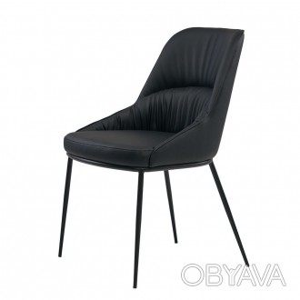 
Sheldon стілець екошкіра Чорний : стильна і сучасна модель від меблевої компані. . фото 1