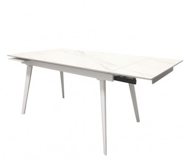 
Огляд керамічного столу Hugo Carrara White Стіл Hugo - обідній стіл середнього . . фото 6