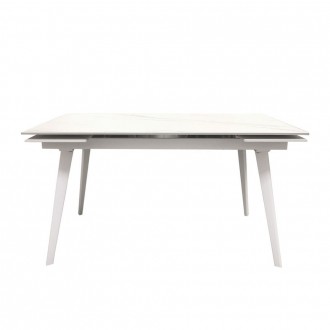 
Огляд керамічного столу Hugo Carrara White Стіл Hugo - обідній стіл середнього . . фото 2