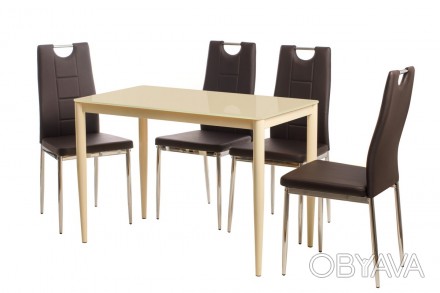 
Обідній стіл Т-300-11 молочний 60x110 : стильна і сучасна модель від меблевої к. . фото 1