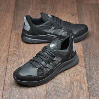 Мужские кожаные кроссовки New Balance. . фото 5