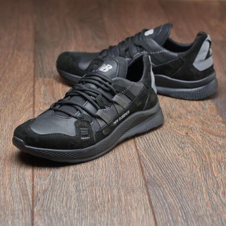 Мужские кожаные кроссовки New Balance. . фото 3