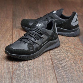 Мужские кожаные кроссовки New Balance. . фото 2