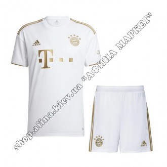 Детская футбольная форма Бавария Мюнхен 2022-2023 Adidas Away. Купить футбольную. . фото 2
