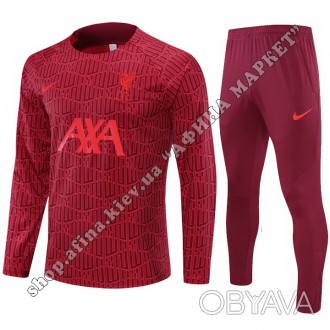 Купить спортивный костюм футбольный для мальчика Ливерпуль 2022-2023 Red Nike в . . фото 1