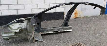 A/B strut body panel right PBSB with side member, glass, wing shelf Tesla model . . фото 3