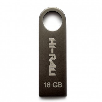 Флеш-накопичувач USB 16GB Hi-Rali Shuttle Series Black 
 
Отправка данного товар. . фото 2