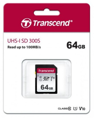 Карта пам`яті SDXC 64GB UHS-I/U3 Class 10 Transcend 300S 
 
Отправка данного тов. . фото 3