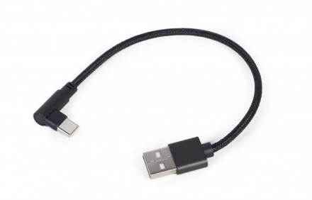 Кабель Cablexpert , USB2.0 BM - Type-C, 0.2м, чорний 
 
Отправка данного товара . . фото 3