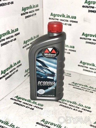 Midland ECONOVA 5W-20 – 100% синтетическое моторное масло, содержащее уникальный. . фото 1