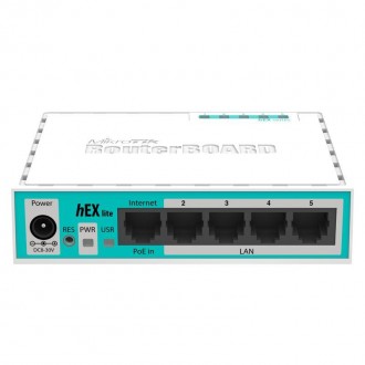 Маршрутизатор MikroTik RouterBOARD RB750r2 hEX lite (850MHz/64Mb, 5х100Мбит, PoE. . фото 3