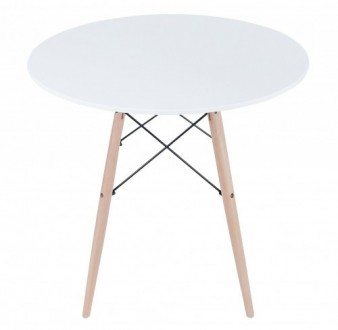 Сучасний круглий стіл LEOBERT TODI 100:
• позачасовий дизайн у поєднанні з ідеал. . фото 3