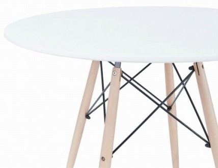 Сучасний круглий стіл LEOBERT TODI 100:
• позачасовий дизайн у поєднанні з ідеал. . фото 4