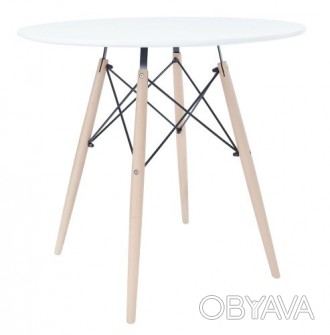 Сучасний круглий стіл LEOBERT TODI 100:
• позачасовий дизайн у поєднанні з ідеал. . фото 1