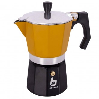 Гейзерна кавоварка Bo-Camp Hudson 6-cups Yellow/Black — це стильний дизайн і чуд. . фото 2