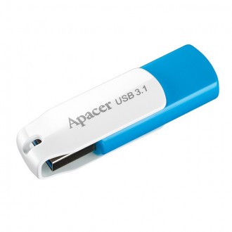 Флеш-накопичувач USB3.1 32GB Apacer AH357 Blue/White 
 
Отправка данного товара . . фото 2