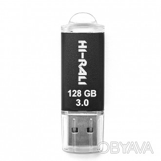 USB Flash-накопичувач Hi-Rali 128GB Rocket series Black - це стильний, компактни. . фото 1