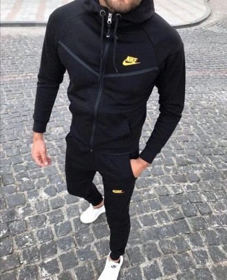Чоловічий спортивний костюм на флісі Nike !!!
арт. 127
 кишені на штанах змійка
. . фото 2