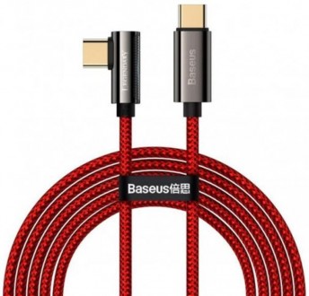Кабель Baseus Legend Series Elbow USB-C-USB-C, 1м, Red 
 
Отправка данного товар. . фото 2