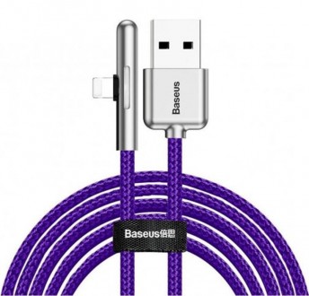 Кабель Baseus Iridescent Lamp Mobile Game USB3.1-Lightning 1.5A, 1м, Purple 
 
О. . фото 2