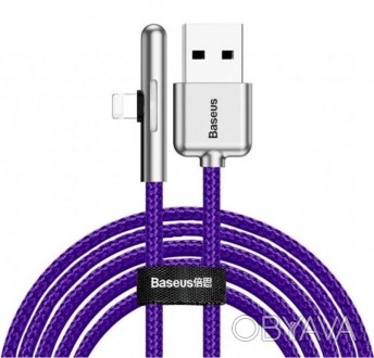 Кабель Baseus Iridescent Lamp Mobile Game USB3.1-Lightning 1.5A, 1м, Purple 
 
О. . фото 1